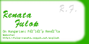 renata fulop business card